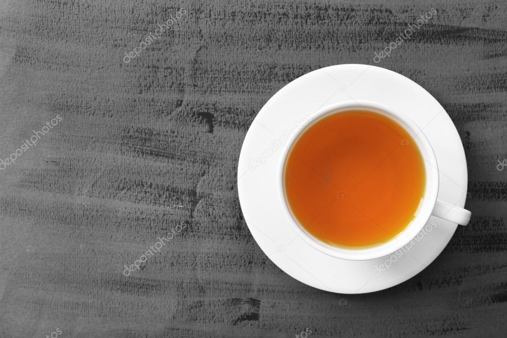 Cup of tea top view ⬇ Stock Photo, Image by © belchonock 110564608