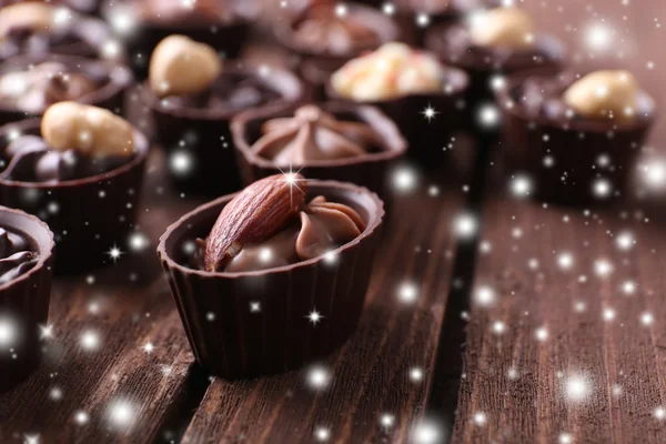 Leckere Schokoladenbonbons — Stockfoto