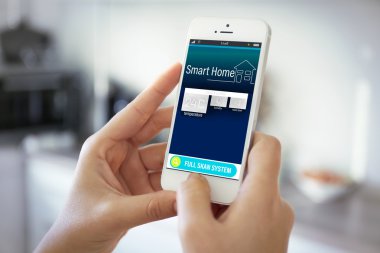 Akıllı ev kontrol kavramı. 