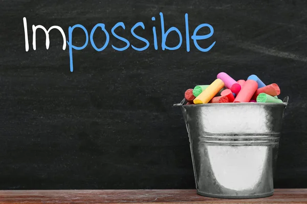 Word impossible transformed into possible — Stock Photo, Image