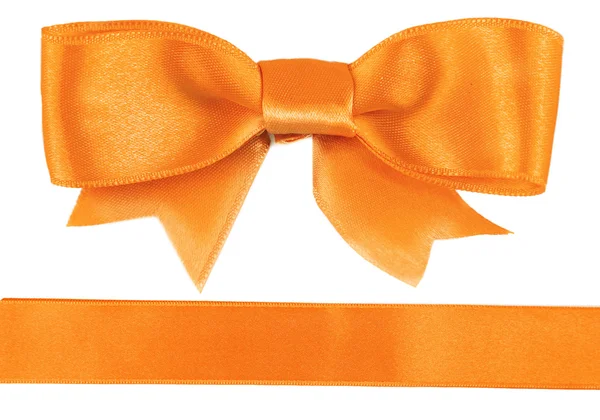 Arco naranja y cinta — Foto de Stock