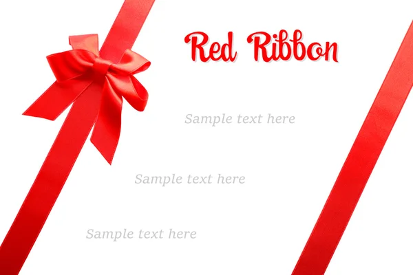 Two ribbons and bow — Stock Photo, Image