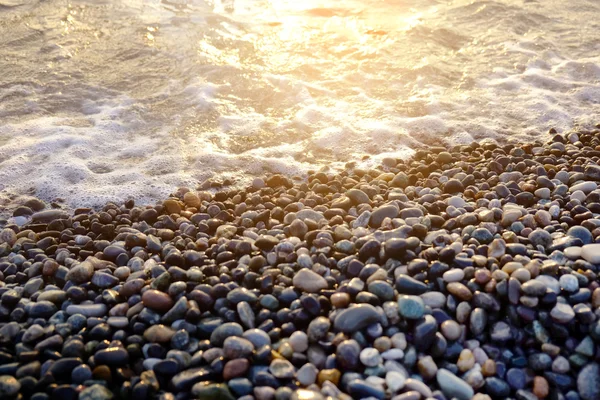 Natura con ciottoli al tramonto — Foto Stock