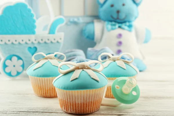 Tasty delicious cupcakes — Stock Photo, Image