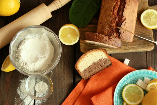 Delicious sweet cake bread — Stock Photo, Image