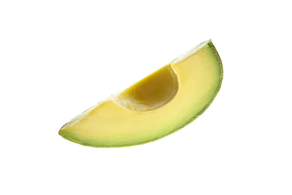 Avocado in Scheiben geschnitten auf weiß — Stockfoto