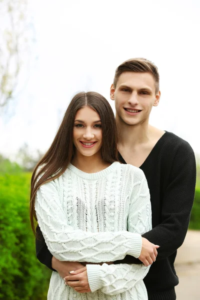 Couple Aimant Passer Bon Moment Dans Parc — Photo