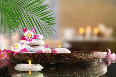 Spa taşlar ile kompozisyon  