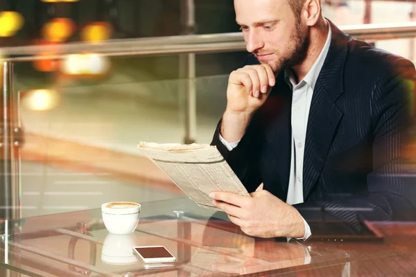 Working  Young businessman — Stock Photo, Image