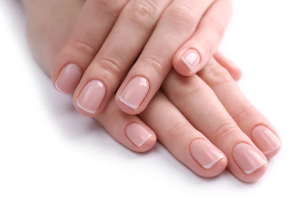 Vrouw handen met prachtige manicure — Stockfoto