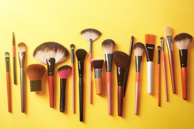 Profesyonel makyaj fırçası koleksiyonu