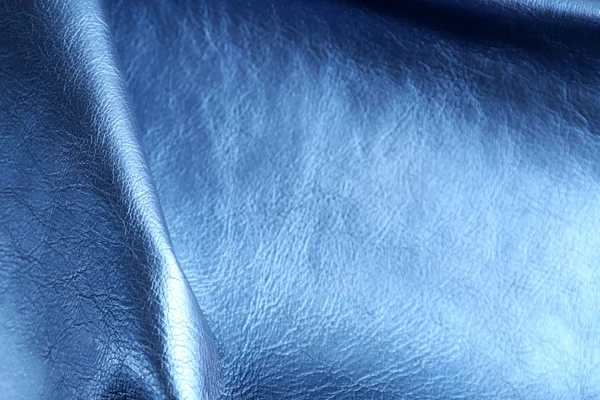 Blå läder texture — Stockfoto