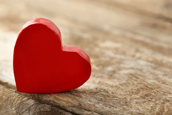 Wooden hearts on wooden background — Stock Photo, Image