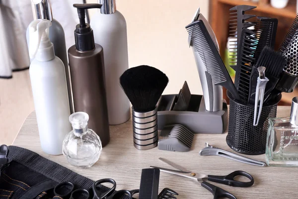 专业美发师的工具 — 图库照片