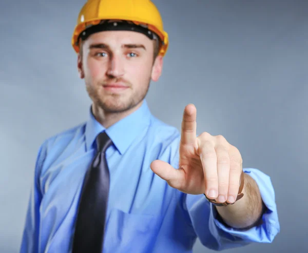 Male pointing finger — Stock Photo, Image