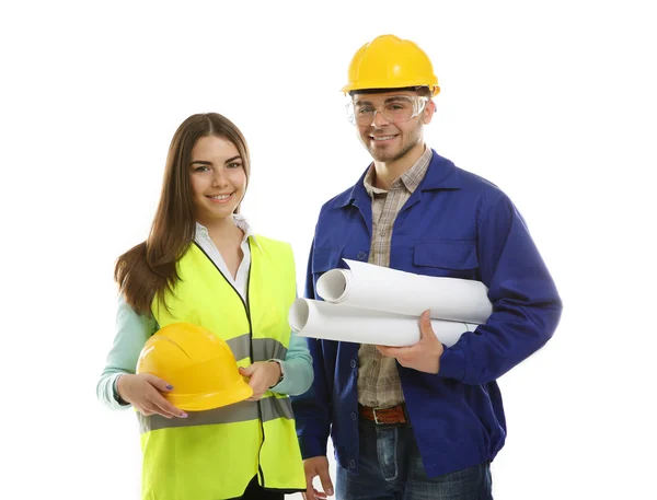 Man and woman in uniform — Stock Photo, Image