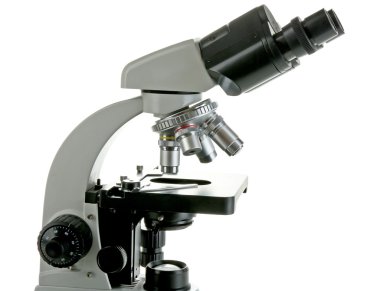 Beyaz Modern mikroskobunun