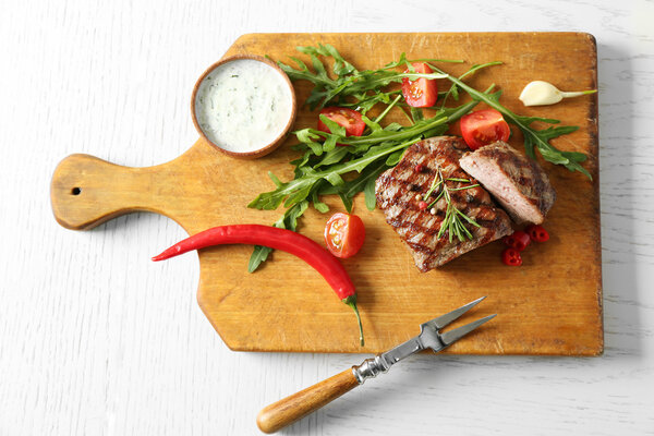 Delicious grilled steak