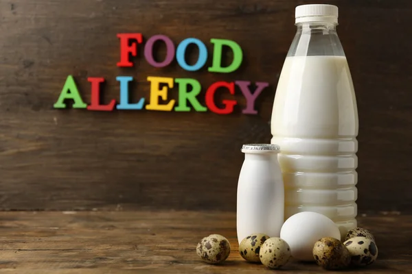 Conceito de alimento alérgico — Fotografia de Stock