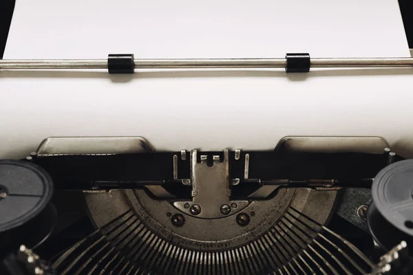 Old typewriter with paper — Stock Photo, Image