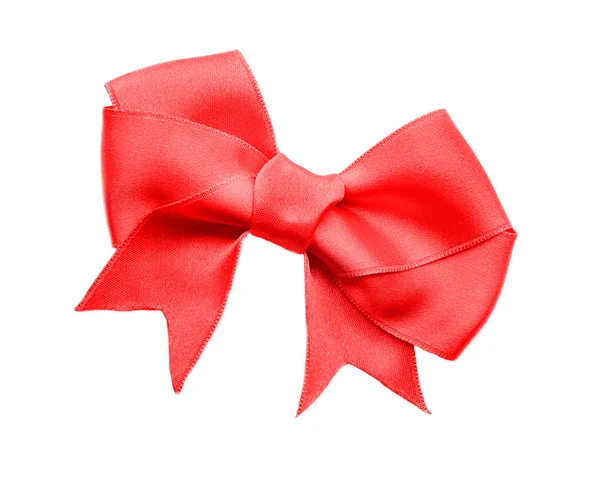 Red ribbon bow — Stock Photo, Image