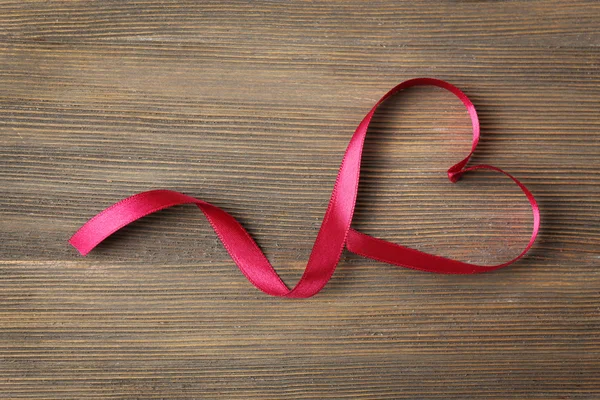 Heart shaped ribbon — Stock Photo, Image