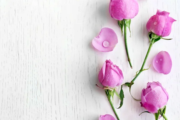 Hermosas rosas rosadas — Foto de Stock