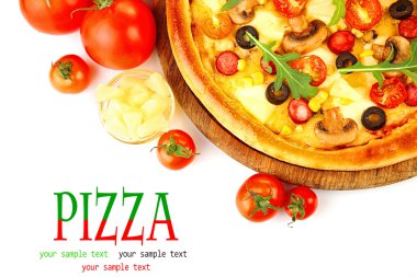 sebzeler lezzetli pizza