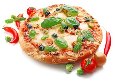 güzel taze pizza