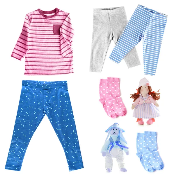 Zestaw dla dzieci Śpiące ubrania — Zdjęcie stockowe