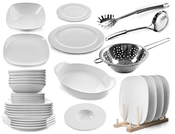 Collage, different, dishes — Stock Photo, Image