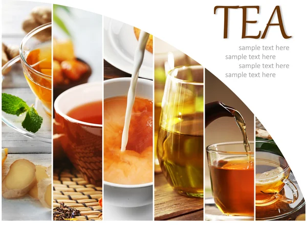 Set mit verschiedenen Tees — Stockfoto