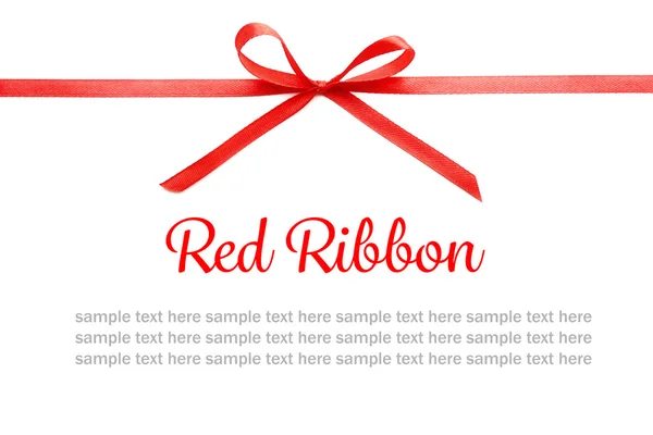 Shiny Red ribbon — Stock Photo, Image