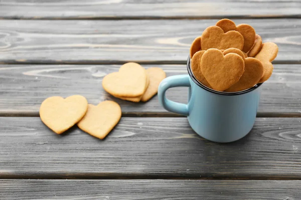 Heart shaped biscuits — Stock Photo, Image