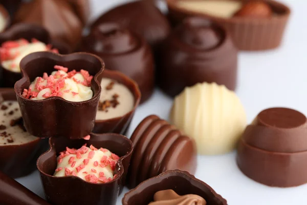 Caramelos de chocolate surtidos — Foto de Stock