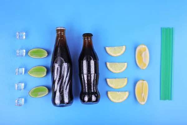 レモン ジュースの 2 つのボトル — ストック写真