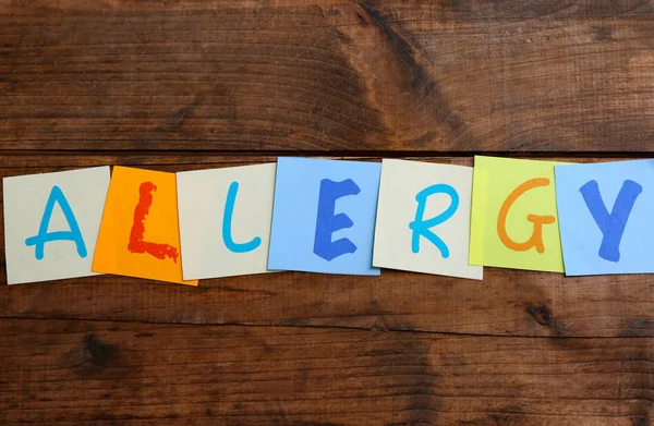 Wyraz alergii na drewno — Zdjęcie stockowe