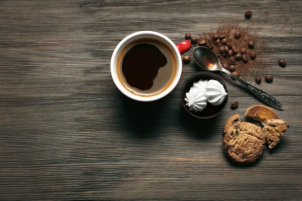 Tasse de café avec biscuits — Photo