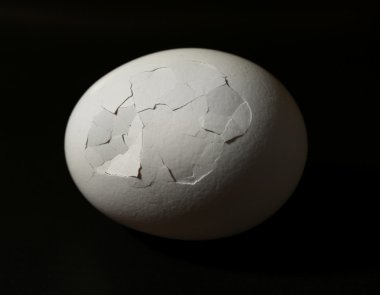 kırık yumurta yakın çekim