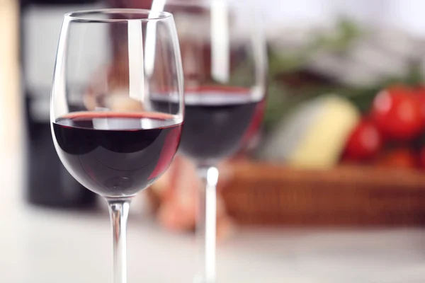 Glasses of red wine — Stock Photo, Image