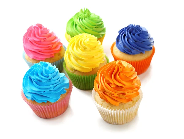 Kleurrijke verjaardag cupcakes — Stockfoto