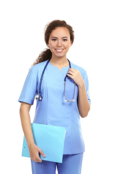 Hermosa mujer afroamericana doctor — Foto de Stock