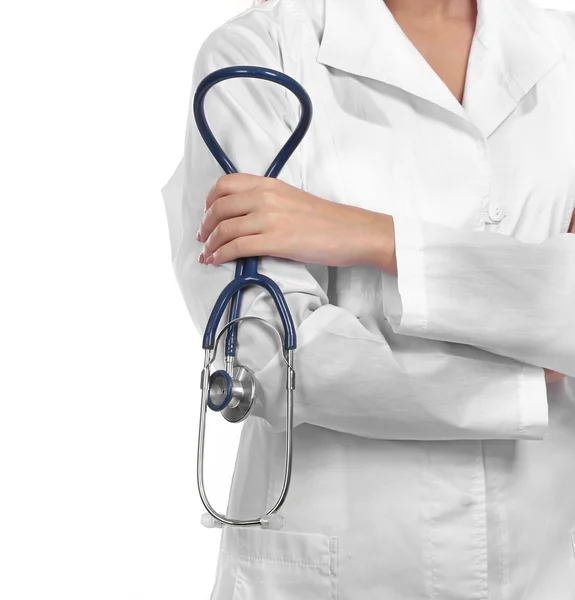 Doctor holding  stethoscope — Stock Photo, Image