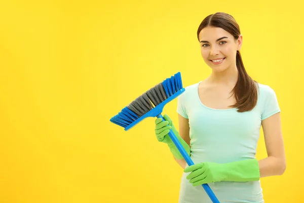 Cleaner kobiece na tle — Zdjęcie stockowe