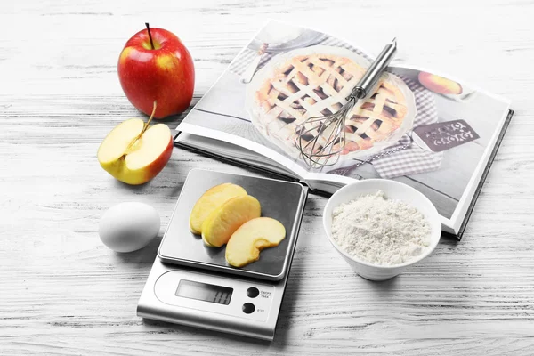 Yemek elma pasta kavramı