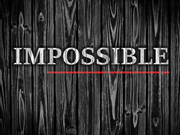 Ordet omöjligt omvandlas till möjligt — Stockfoto