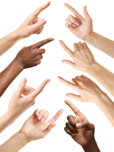 Set of different hands — Stock Photo, Image