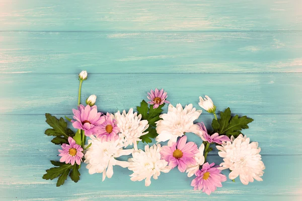 Taze çiçekler ile kompozisyon — Stok fotoğraf