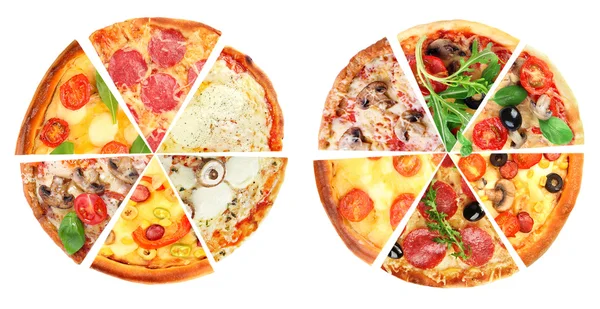 Diverse fette di pizza — Foto Stock