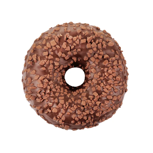 Leckerer Donut mit Sahnehäubchen — Stockfoto